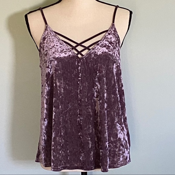 American Eagle Outfitters Tops - AMERICAN EAGLE OUTFITTERS  velvet tank top.